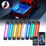 Xprite 8 Pods Rgb Led Bar Truck Bed Cargo Work Lighting Kit Strips Decor Boats. Fixed Price $29.99.