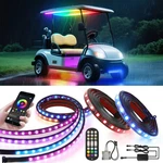 6PCS Led Rgb Underglow Neon Light Strip Music Chasing App Remote For Golf Carts. Fixed Price $79.01.
