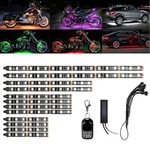 12X Motorcycle Rgb Led Neon Under Glow Lights Strip Kit For Harley Honda Suzuki. Fixed Price $26.99.