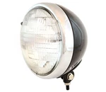 7" Custom Bottom Mount Motorcycle Headlight Gloss Black Chrome Clear H4 Halogen. Fixed Price $69.95.