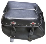 Harley-davidson 2000-17 Heritage Softail Fatboy Red Concho Saddlebags W/ Bracket. Fixed Price $400.00.