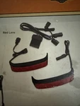 Electra Glo Saddlebag Led Run Brake Turn Lights Red Harley 14-23 Touring A2. Fixed Price $180.00.