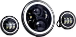 Letric Lighting Led Full-halo Headlight With Turn Signals 7" Black #LLC-ILHK-7BH. Fixed Price $350.62.