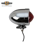 Custom Chrome Bullet Marker Light Red Lens 12VOLT Fit For Harley Davidson Models. Fixed Price $11.99.