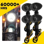 Bullet Amber Turn Motorcycle Black Signals Blinker Lights For Harley Sportster. Fixed Price $24.79.