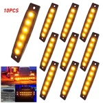 10PC Smoked 3.9" Side Amber Marker Clearance 6 Lights Led Fit Truck Trailer Boat. Fixed Price $13.20.