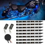 Ledglow 8PC Ice Blue Motorcycle Neon Underglow Accent Flexible Lights Kit. Fixed Price $51.97.