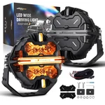 Inch Led Pod Lights 270 Beam Pattern Driving Auxiliary Rgb Drl 33200LM. Fixed Price $229.09.