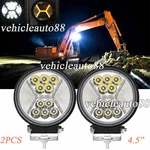 2PCS 4.3'' Led Work Lights Fit Caterpillar Skid Steers Excavator Forklift Loader. Fixed Price $19.98.