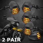 Motorcycle Bullet Turn Signals Amber Lights For Harley Sportster 1200 883 Bobber. Fixed Price $23.95.