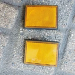 Honda 1978-79 CX500 Stanley RR243Y 072-0155 Lh Rh Radiator Shroud Reflectors. Fixed Price $30.00.