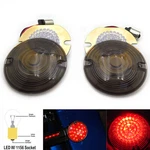 2X1156 Led Rear Turn Signal Light Blinker W/ Smoke Lens Cover 3" For Harley Usa. Fixed Price $38.87.