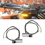1 Pair Universal Motorcycle Led Front Turn Signal Lamp Indicator Light Black Us. Fixed Price $19.78.