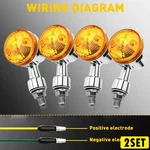 Amber Motorcycle Turn Signal Indicator Light Blinker For Yamaha Suzuki Hond. Fixed Price $29.99.