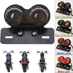 Motorcycle Led Dual Twin Tail Turn Signal License Plate Integrated Brake Light. Fixed Price $17.30.