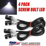 4 License Plate Light Tag Screw Bolt Lamp 12V White Led Bulb For Car Motorcycle. Fixed Price $10.52.