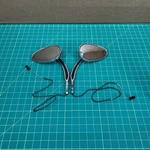 Genuine Harley Davidson Chrome Running Light Directional Indicator Mirrors. Fixed Price $63.74.