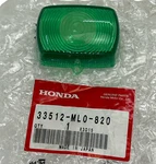 33512-ML0-820 Oem Honda CB125TTA 1990 Pilot Lens Light Green Motorcycle Nos. Fixed Price $11.99.