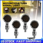 Chrome Motorcycle Led Turn Signal Amber White Blinker Running Lights For Harley. Fixed Price $34.19.