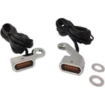 Drag Chrome Amber Led Handlebar Marker Lights For 09-17 Touring 15-21 Softail. Fixed Price $98.53.