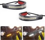 2PCS Motorcycle Turn Signals Led Blinkers Fork Strip Indicator Amber Universal. Fixed Price $9.99.