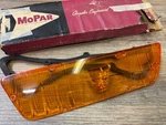 1963 Chrysler Imperial Body Mopar Rh Amber Turn Signal Light Lens. Fixed Price $125.00.