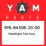 3P6-8430B-20-00 Yamaha Headlight Sub Assy 3P68430B2000, New Genuine Oem Part. Fixed Price $770.95.