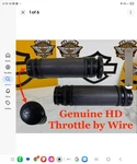 Cvo Diamond Black Oem Harley Tbw Street Road Glide Softail Handlebar Grips. Fixed Price $109.05.