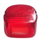Custom Chrome Harley Davidson Laydown Style Red Taillight Lens. Fixed Price $46.00.