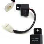2-PIN Electronic Led Flasher Relay W/ Adapter Fix Hyper Turn Signal Bulbs. Fixed Price $9.89.