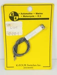 Harley K-four Switches 17-217-1 Blue Indicator Light W/ Chrome Bezel DS-373828. Fixed Price $13.95.
