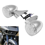 Front Turn Signals Amber Lights Fit For Harley Touring Road Glide Fltr 2015-2024. Fixed Price $41.99.