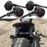 4X Motorcycle Grill Bullet Blinker Turn Signal Amber Lights For Bobber Chopper. Fixed Price $29.88.