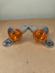 Oem 14-23 Harley Touring Front Turn Signals Marker Lights Amber Lens Right Left. Fixed Price $90.00.