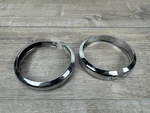 Harley Davidson Chrome Auxiliary Passing Lamp Light Bezel Rings Pair 68725-62A. Fixed Price $11.47.