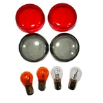 Amber Smoke Bulbs Turn Signal Light Lens Covr Oem Harley Electra Road Glide Dyna. Fixed Price $21.99.