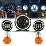 7" Led Headlight+ Passing Lights Bar For Yamaha V-star Vstar Xvs 650 1100 Custom. Fixed Price $195.99.