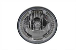 Diamond Cut 7" Inch Headlamp Bulb Unit With White Led Ring For Harley All Models. Fixed Price $75.00.